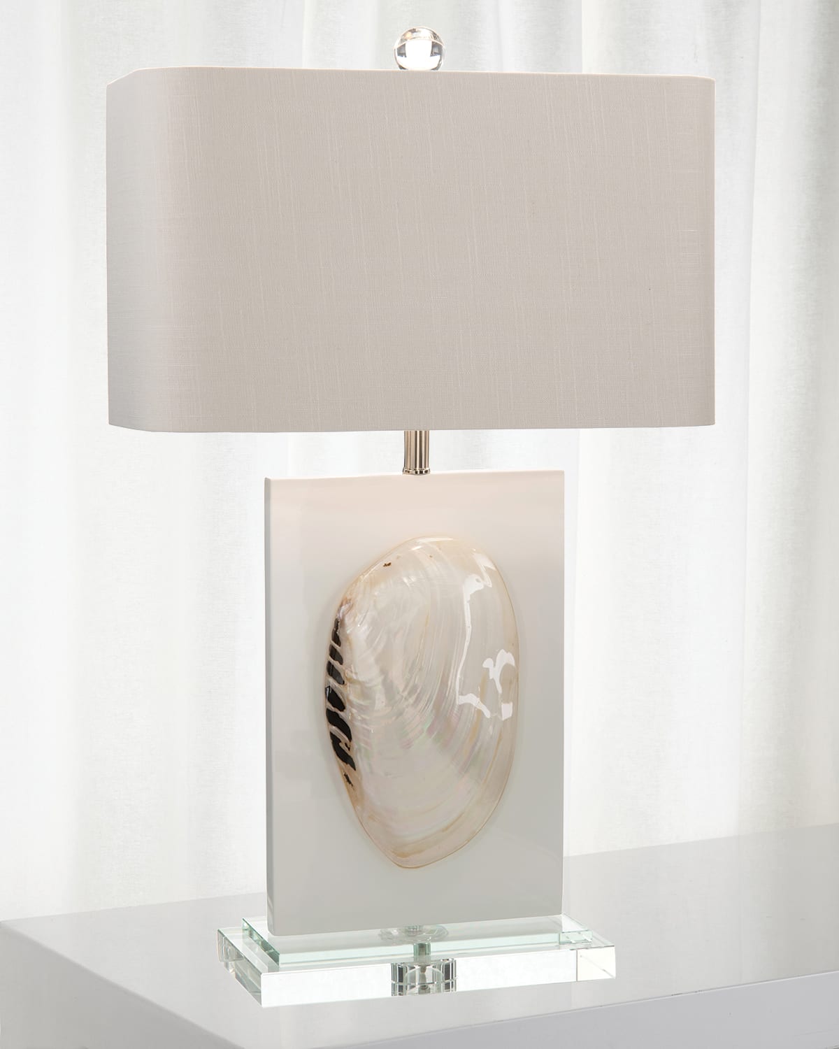 John-richard Collection Sarasota Shell Table Lamp In White