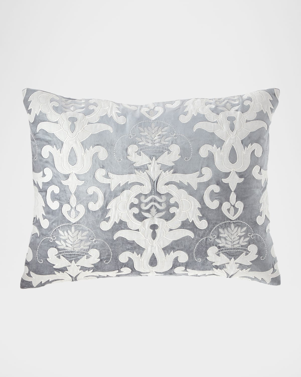 Callisto Home Darboux Velvet Renaissance Standard Sham In Teal