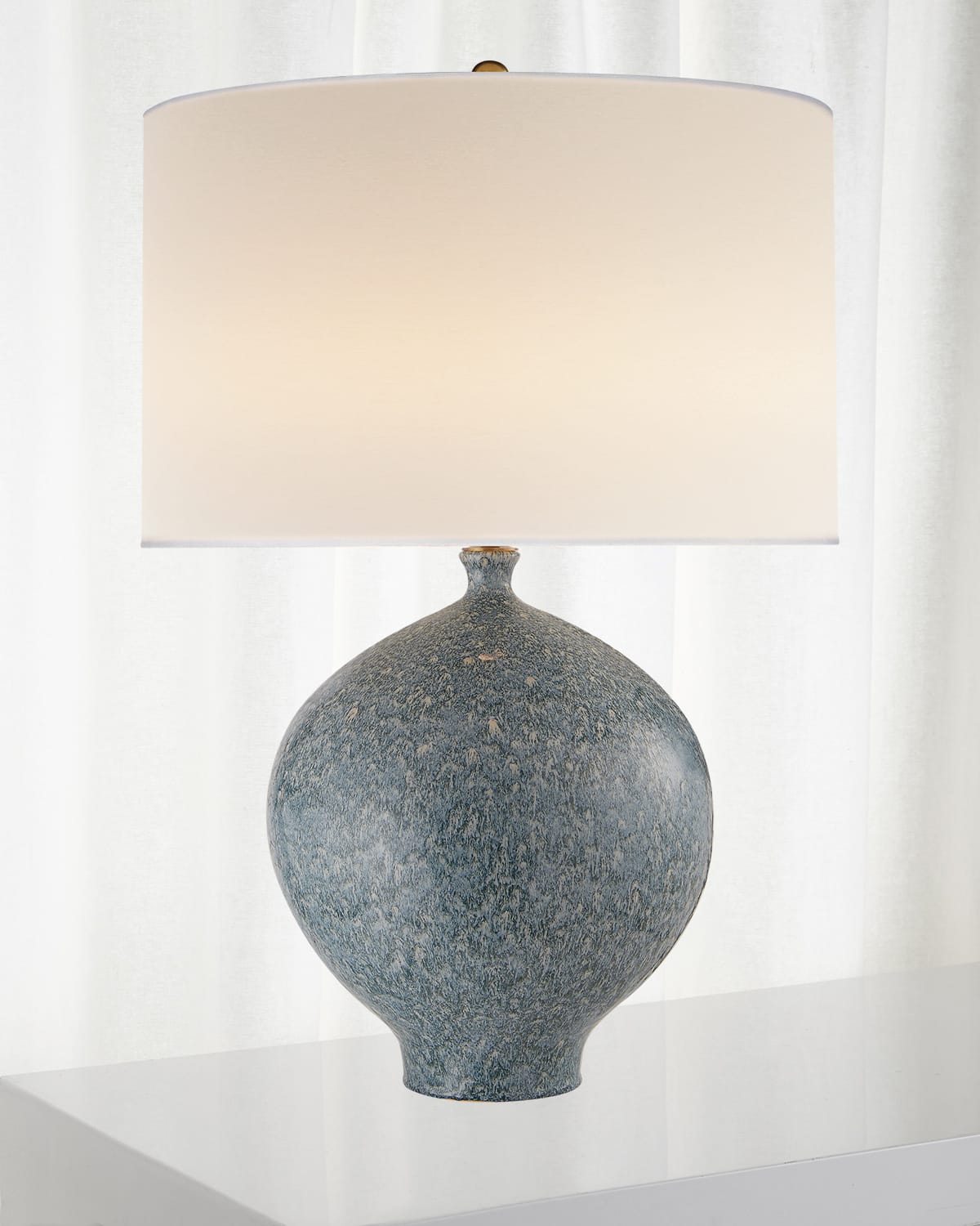 Shop Visual Comfort Signature Gaios Table Lamp By Aerin In Blue