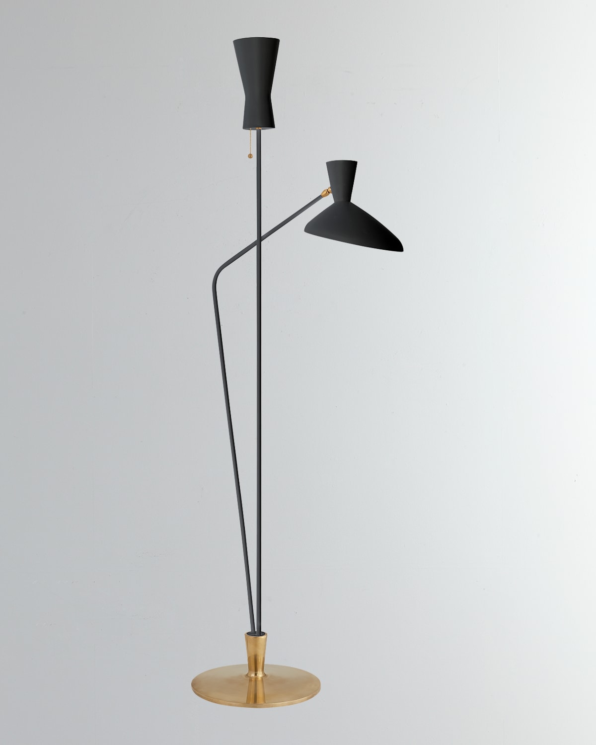 Shop Visual Comfort Signature Austen Large Dual Function Floor Lamp By Aerin In Black