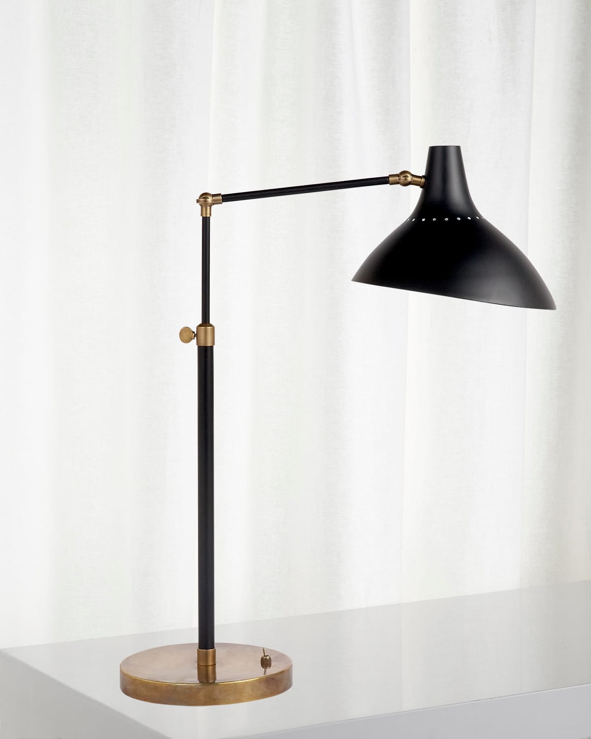 Shop Visual Comfort Signature Charlton Table Lamp By Aerin In Black
