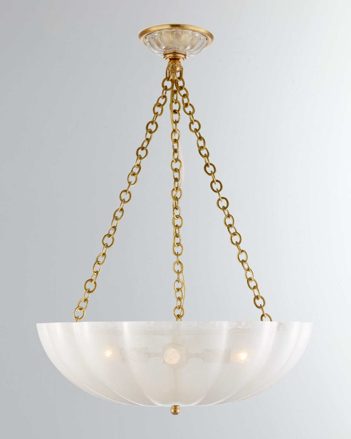 Shop Visual Comfort Signature Rosehill Large Chandelier By Aerin In Gold