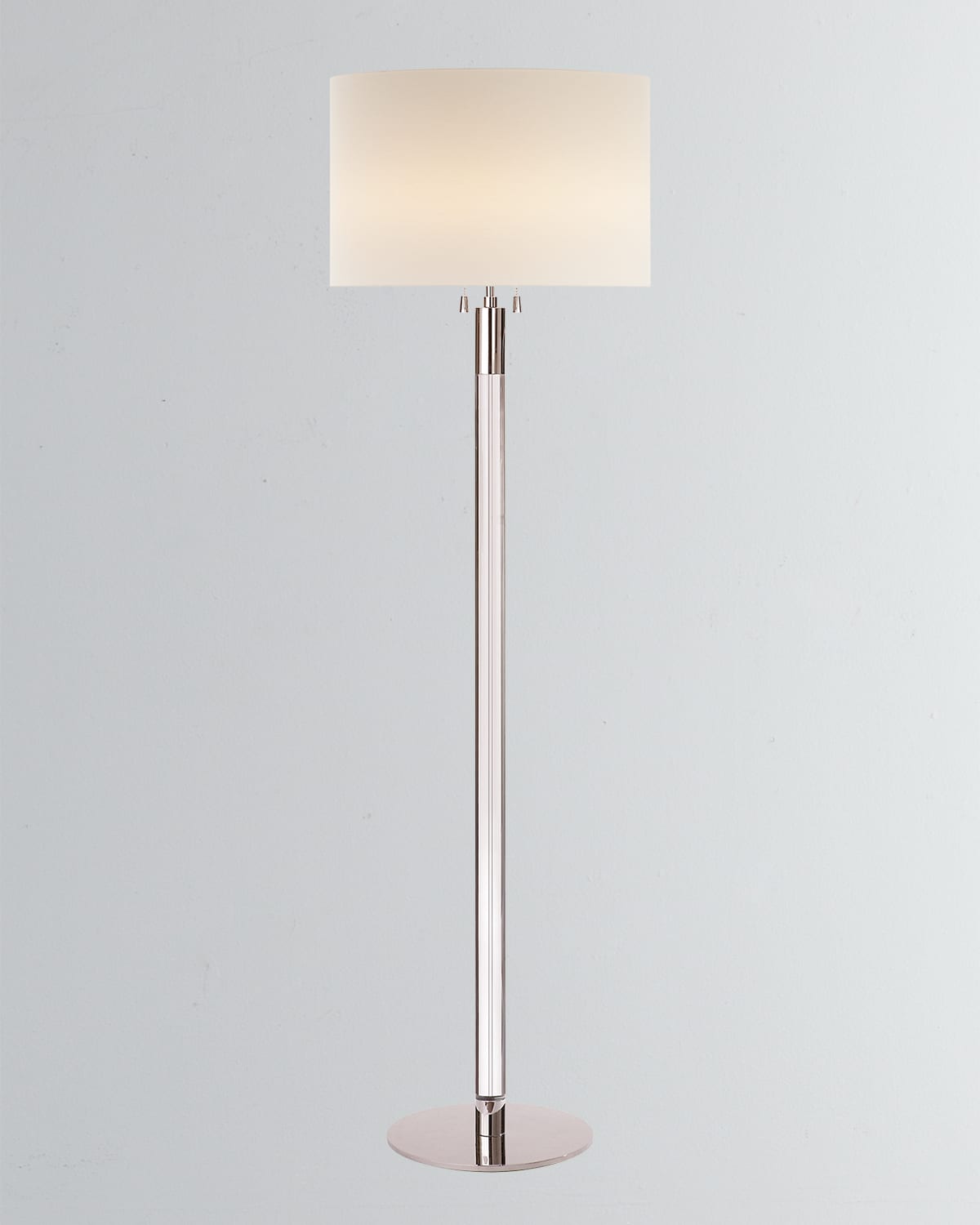 Shop Visual Comfort Signature Riga Floor Lamp By Aerin In Silver