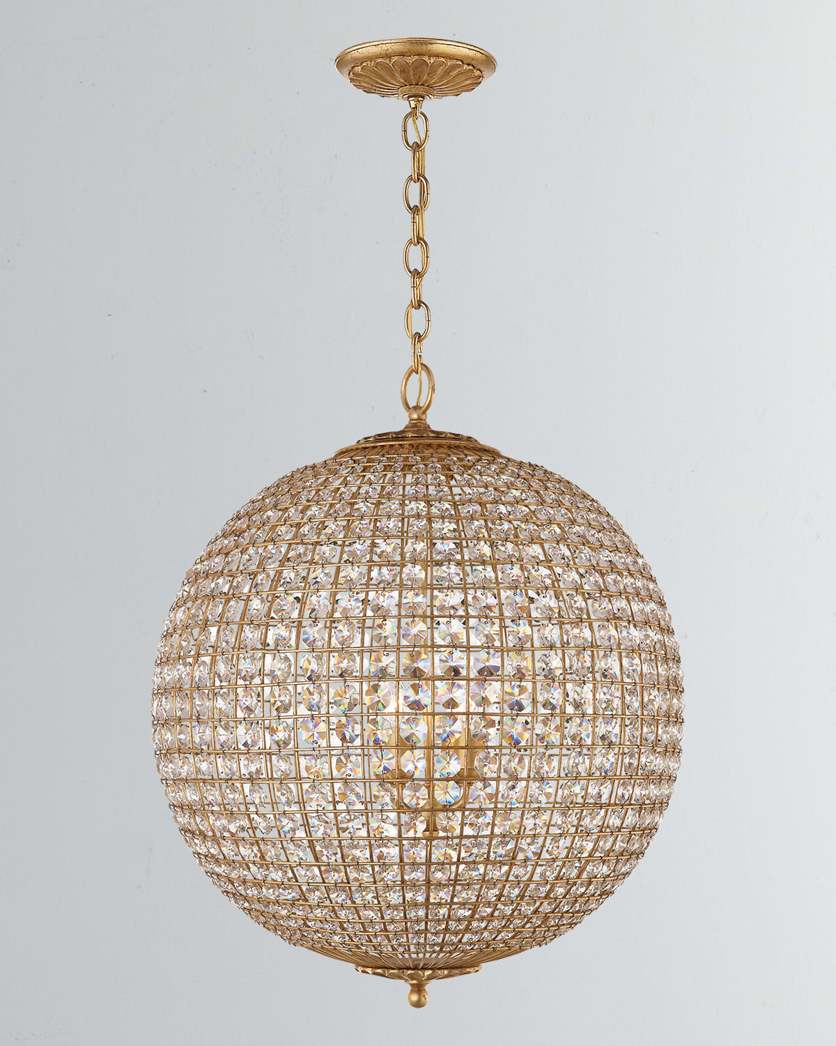 Visual Comfort Signature Renwick Large Sphere Chandelier By Aerin In Gold