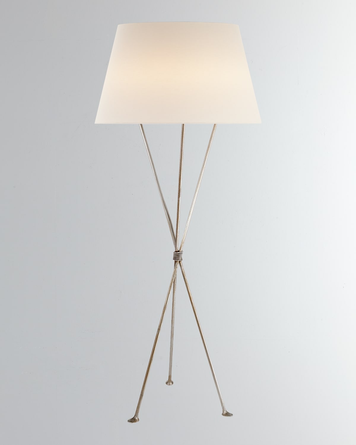 Shop Visual Comfort Signature Lebon Floor Lamp By Aerin In Silver