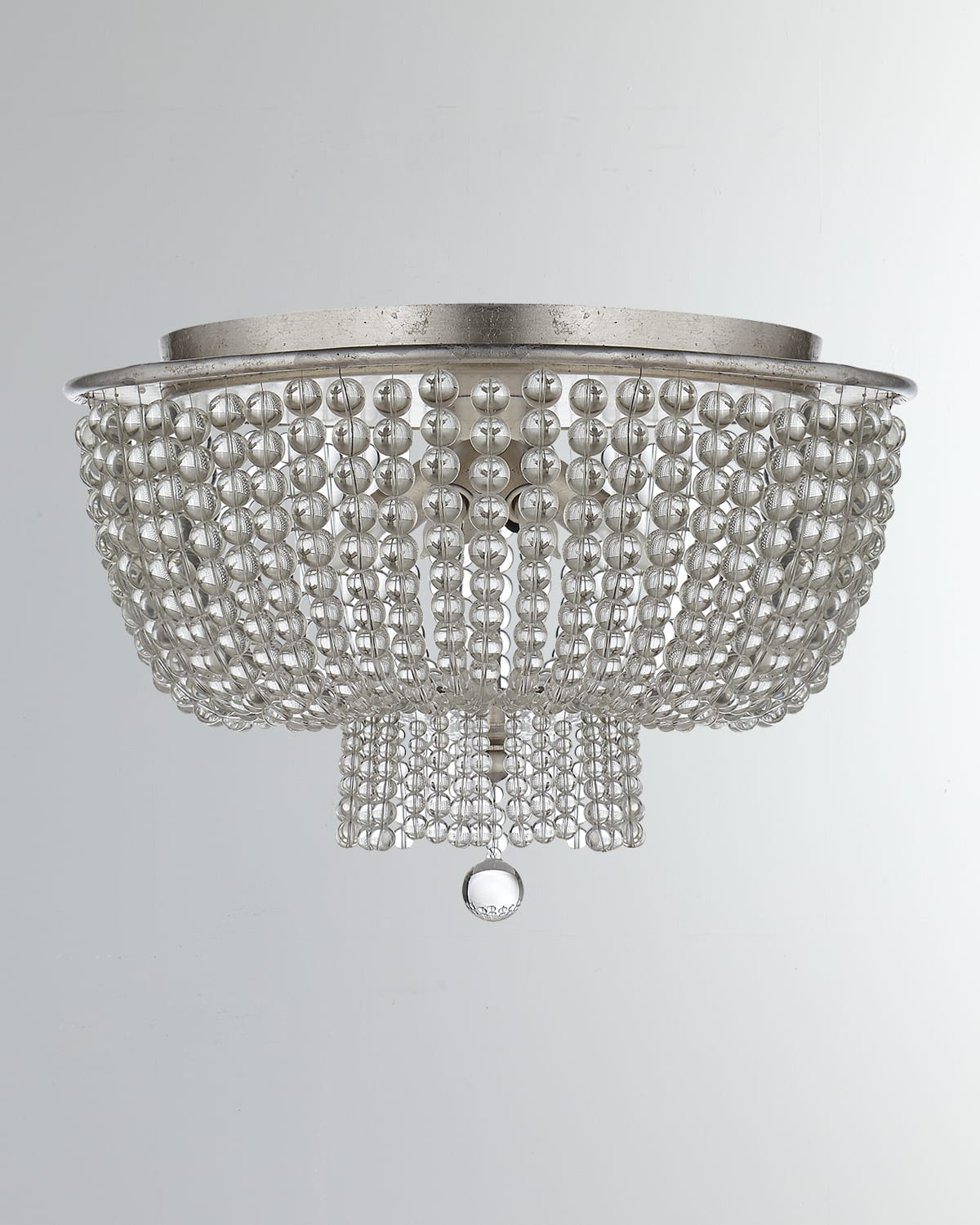 Shop Visual Comfort Signature Jacqueline Flush Mount By Aerin In Silver