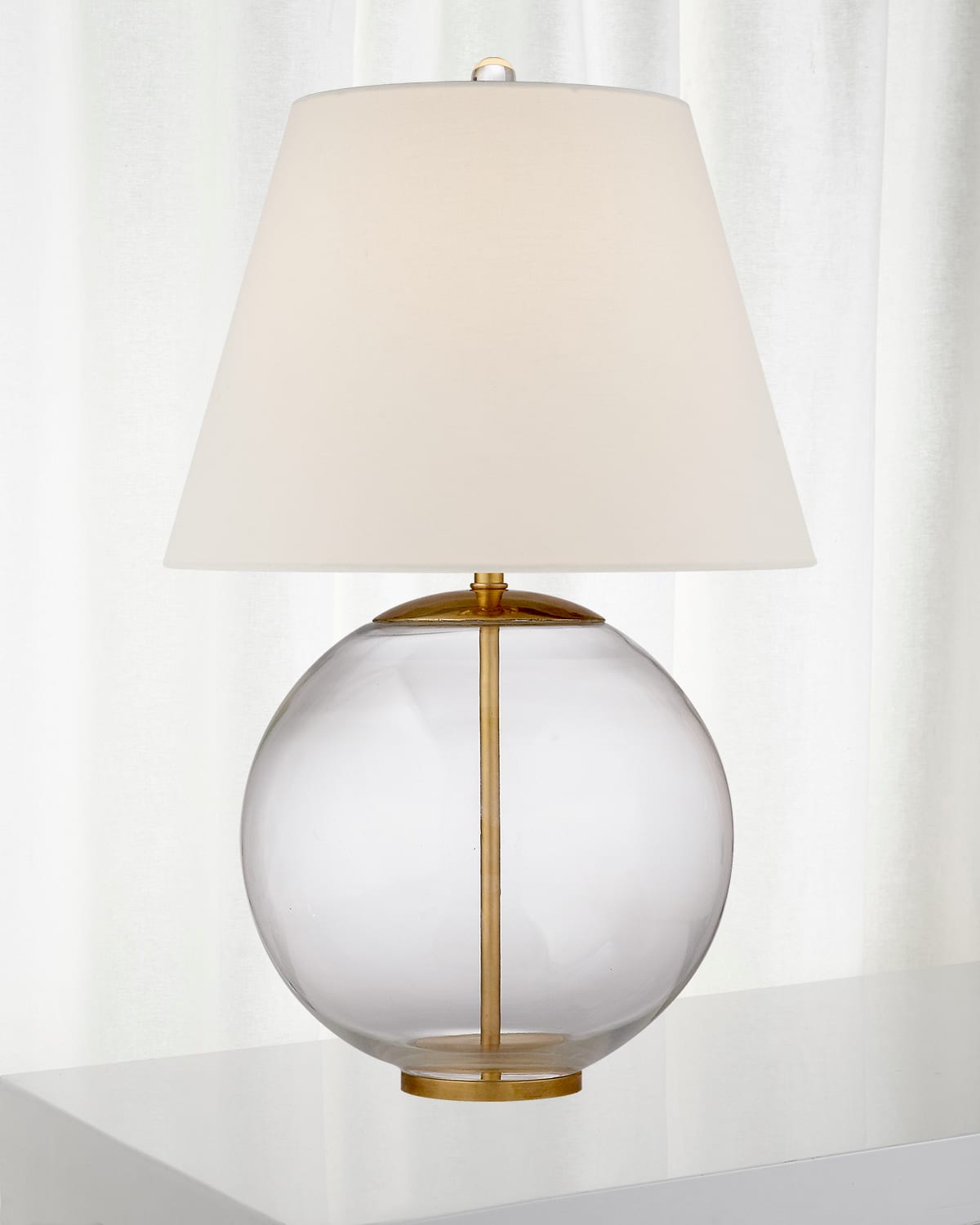 Shop Visual Comfort Signature Morton Table Lamp By Aerin In Clear