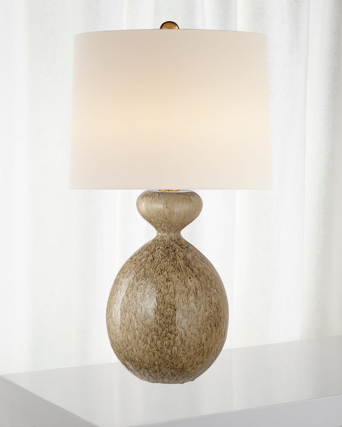 Shop Visual Comfort Signature Gannet Table Lamp By Aerin In Brown