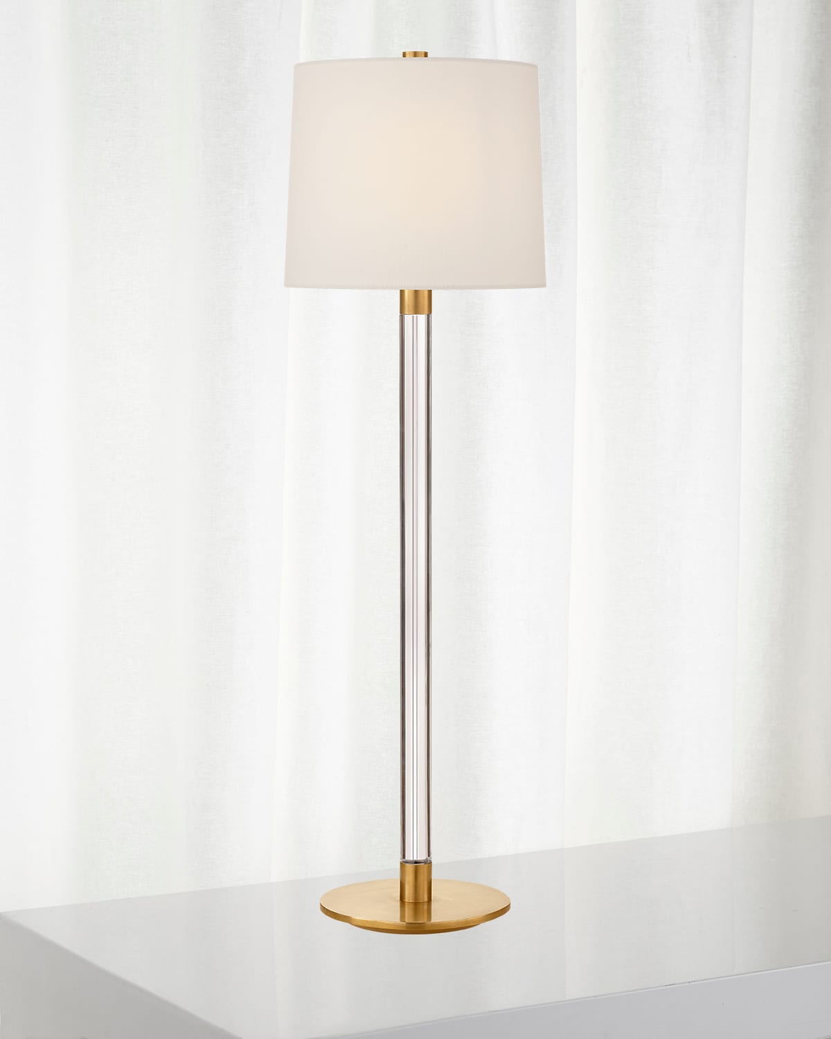 Shop Visual Comfort Signature Riga Buffet Lamp By Aerin In Gold