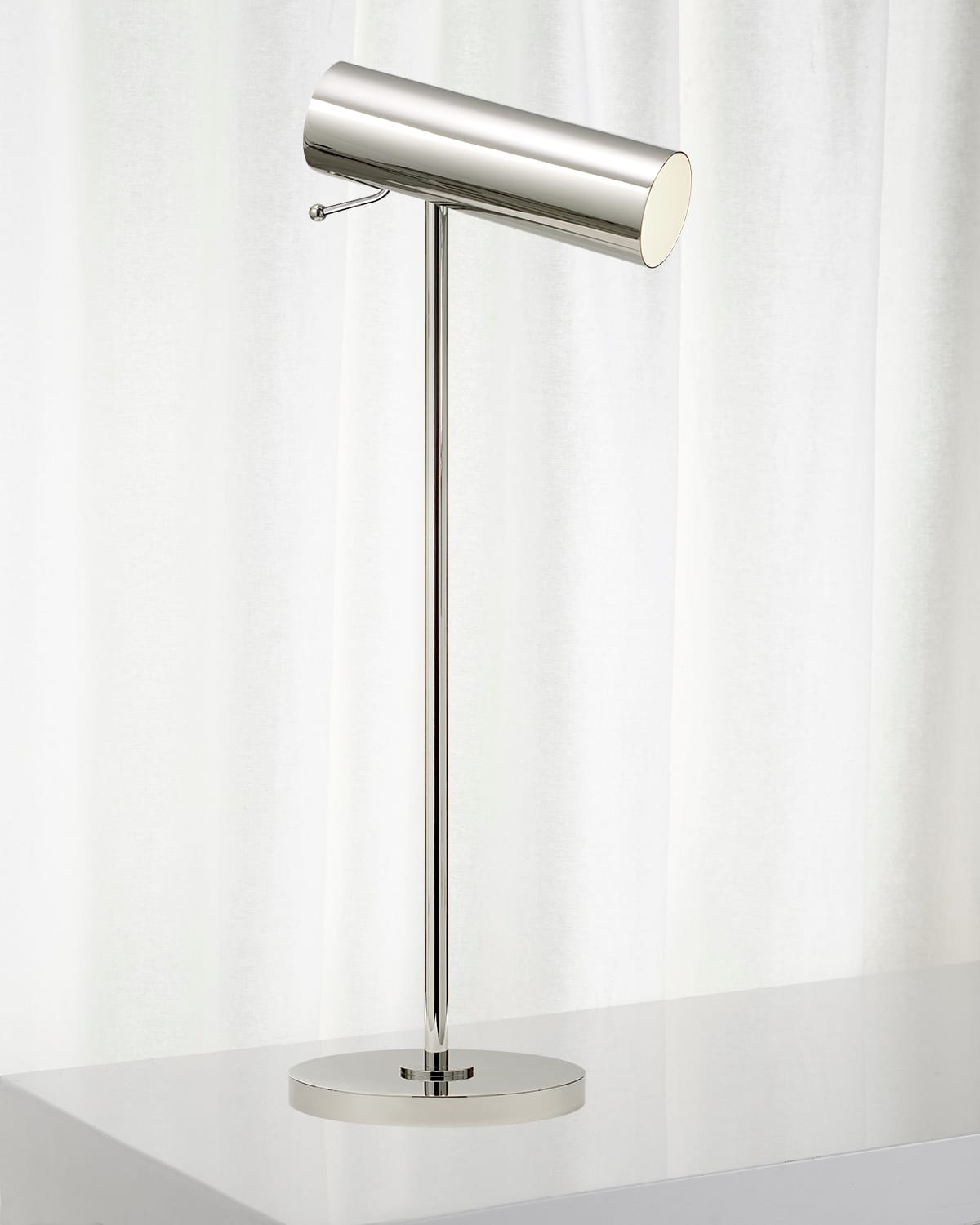 Shop Visual Comfort Signature Lancelot Pivoting Desk Lamp By Aerin In Silver