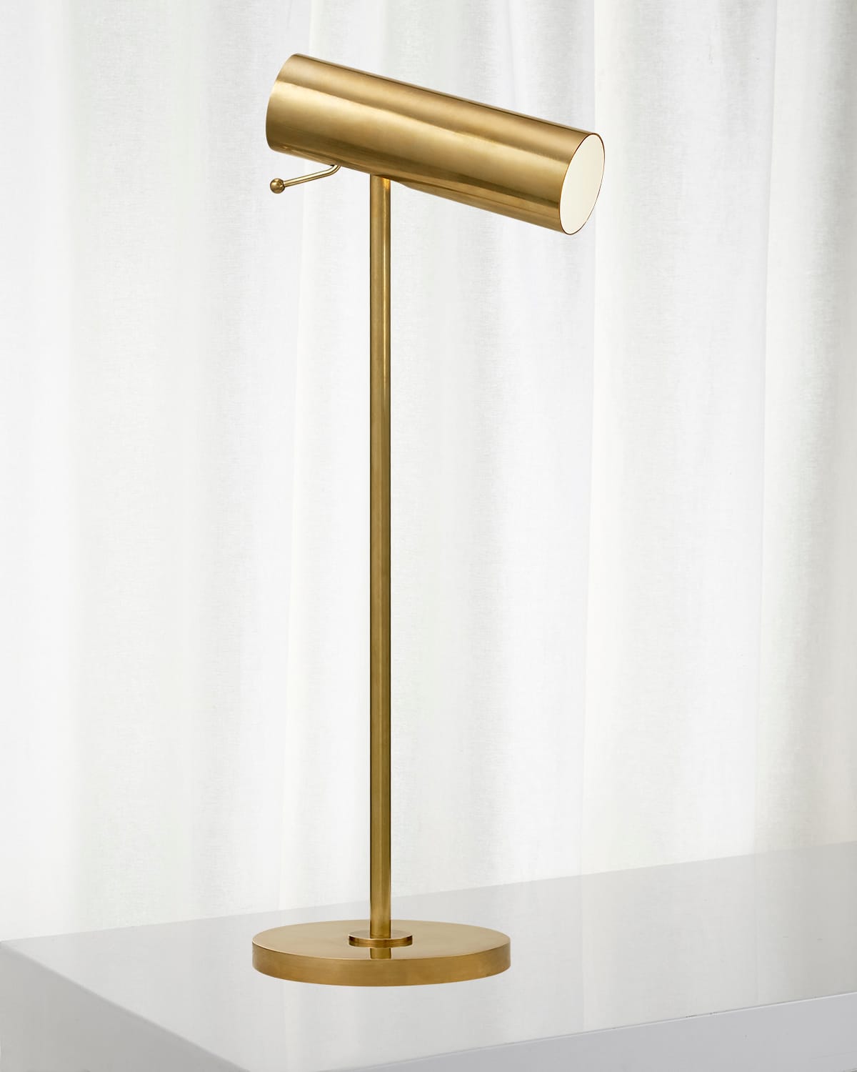 Shop Visual Comfort Signature Lancelot Pivoting Desk Lamp By Aerin In Gold