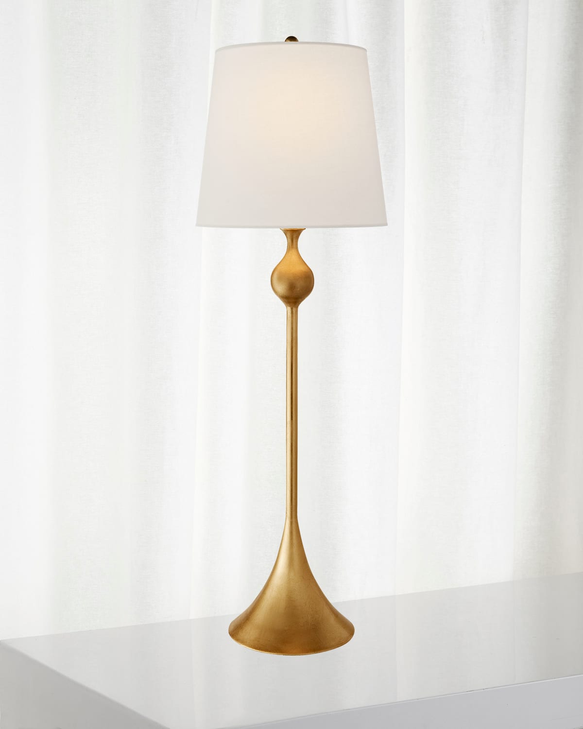 Shop Visual Comfort Signature Dover Buffet Lamp By Aerin In Gold