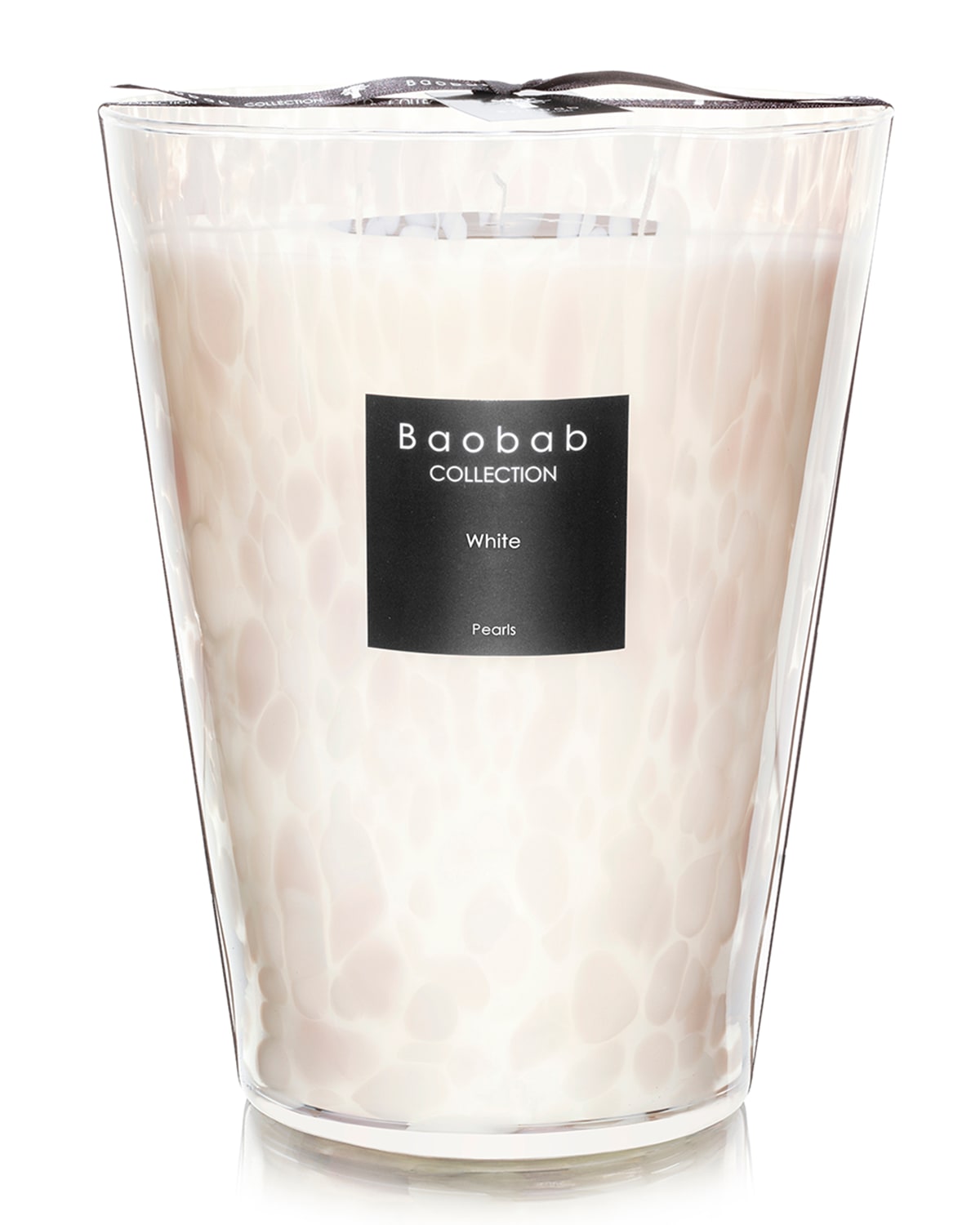Shop Baobab Collection White Pearls Candle, 9.4" In White/pink