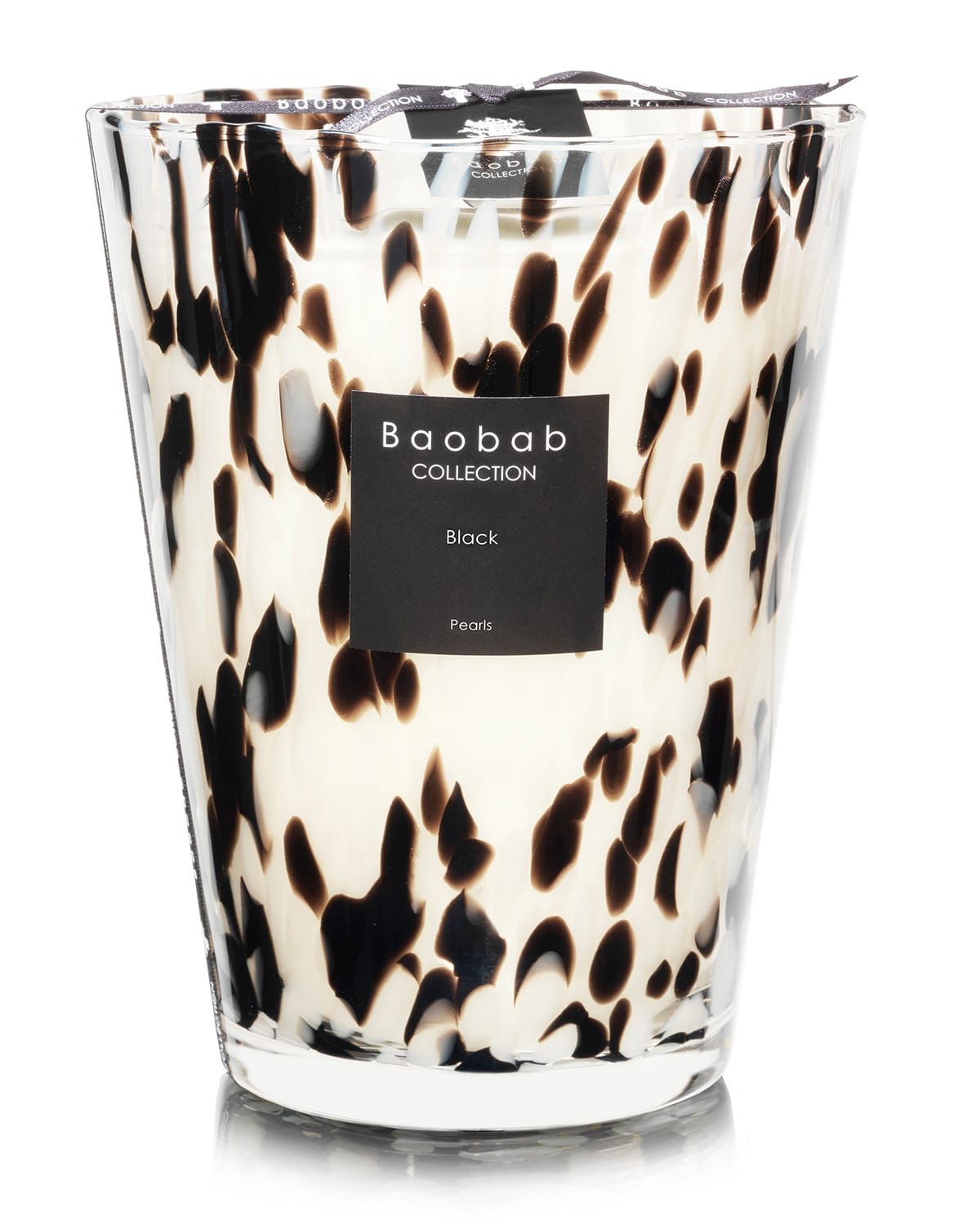 Baobab Collection Black Pearls Scented Candle, 9.4" In Black/white