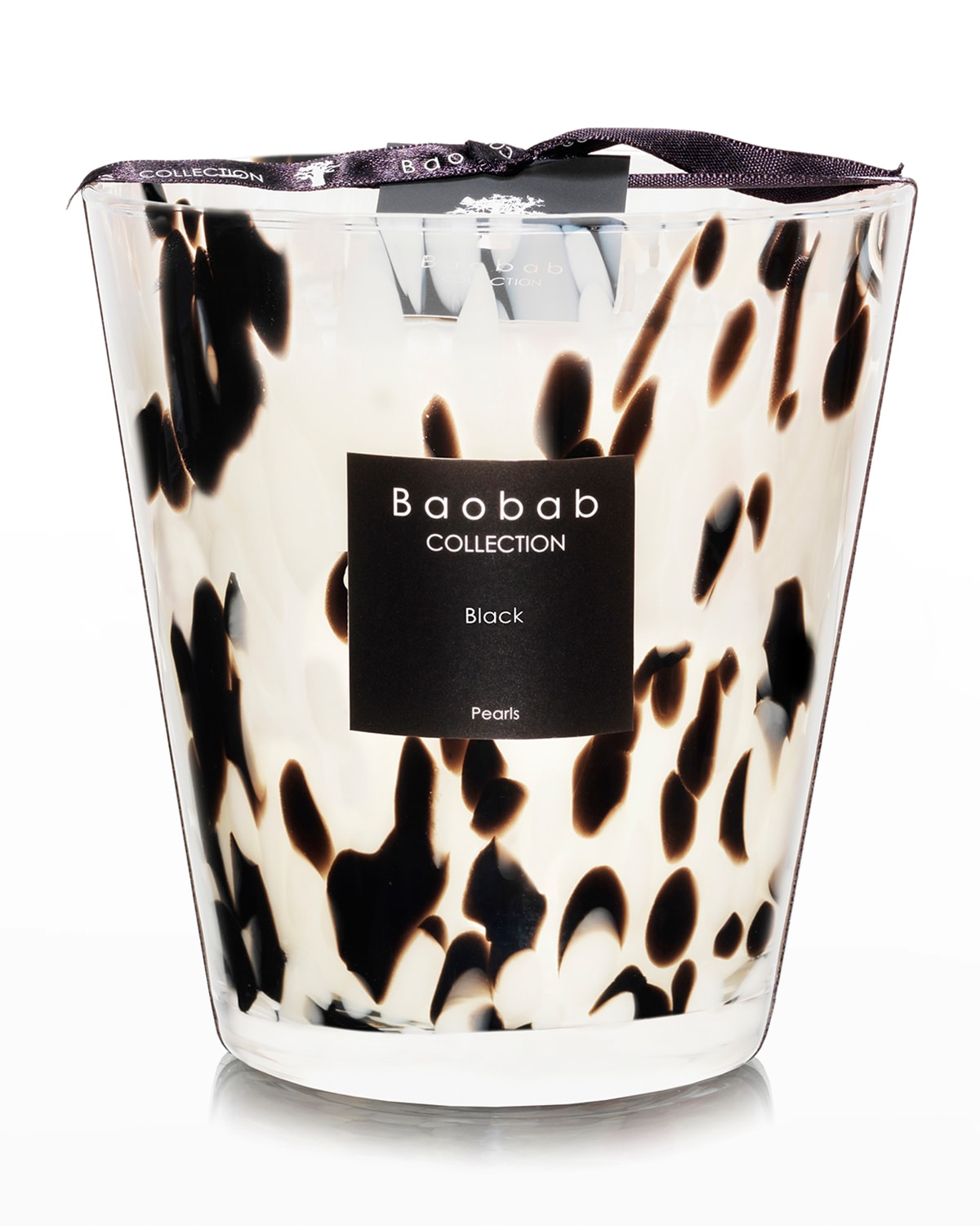 Baobab Collection Black Pearls Scented Candle, 6.3" In Black/white