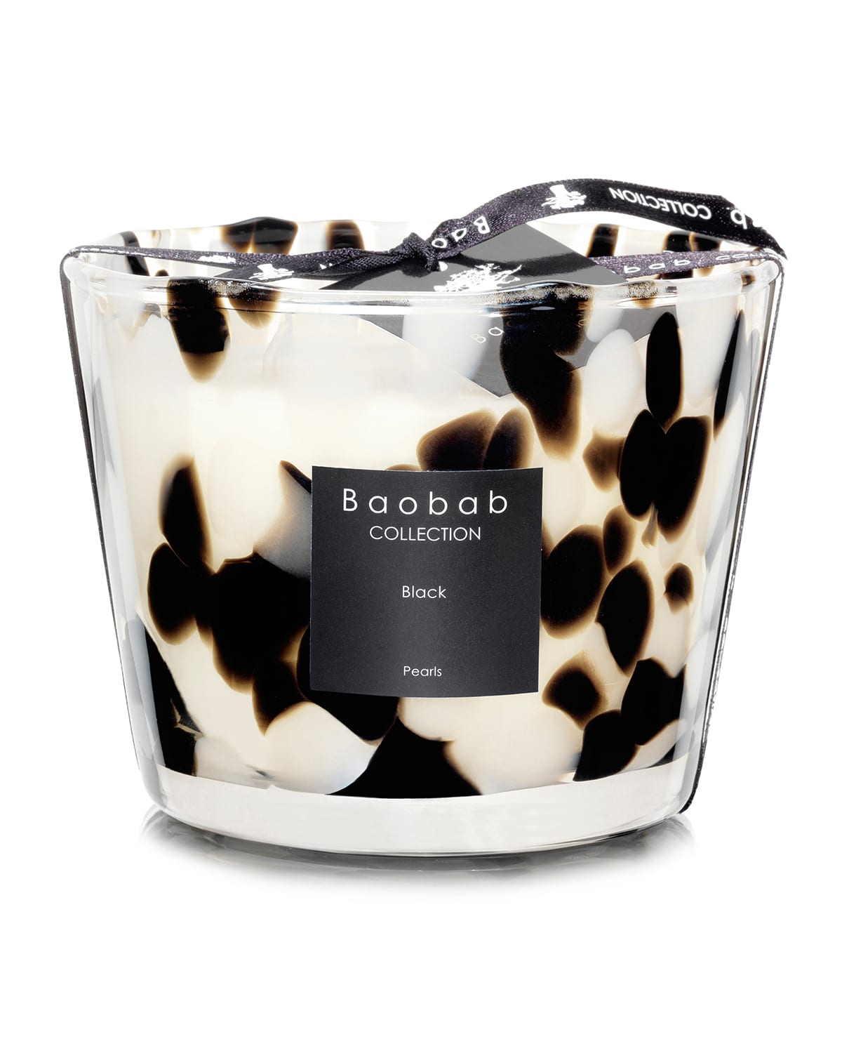 Baobab Collection Black Pearls Scented Candle, 3.9" In Black/white