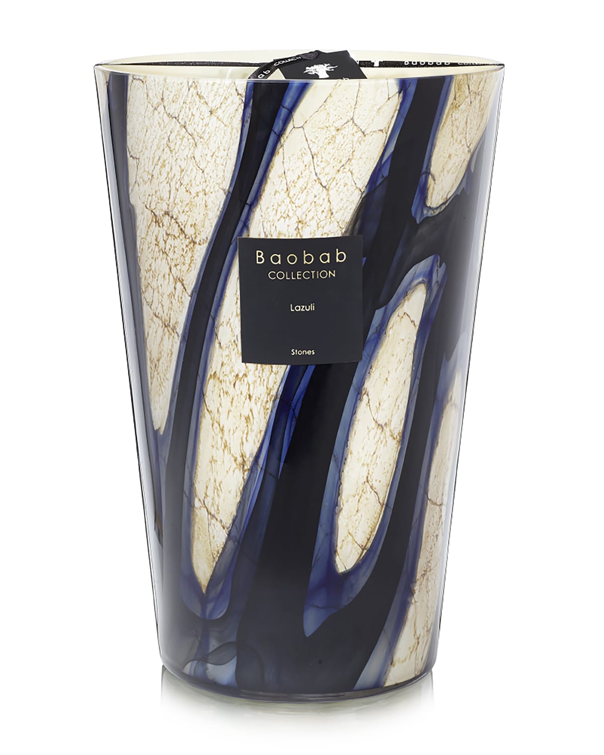 Baobab Collection Stones Lazuli Candle, 14" In Multi
