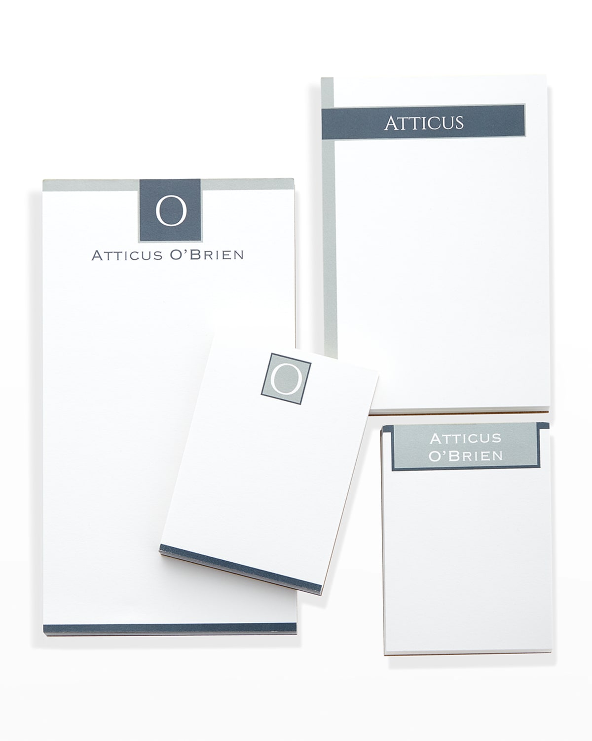 Shop Carlson Craft Bold Monogram Notepad Set In White