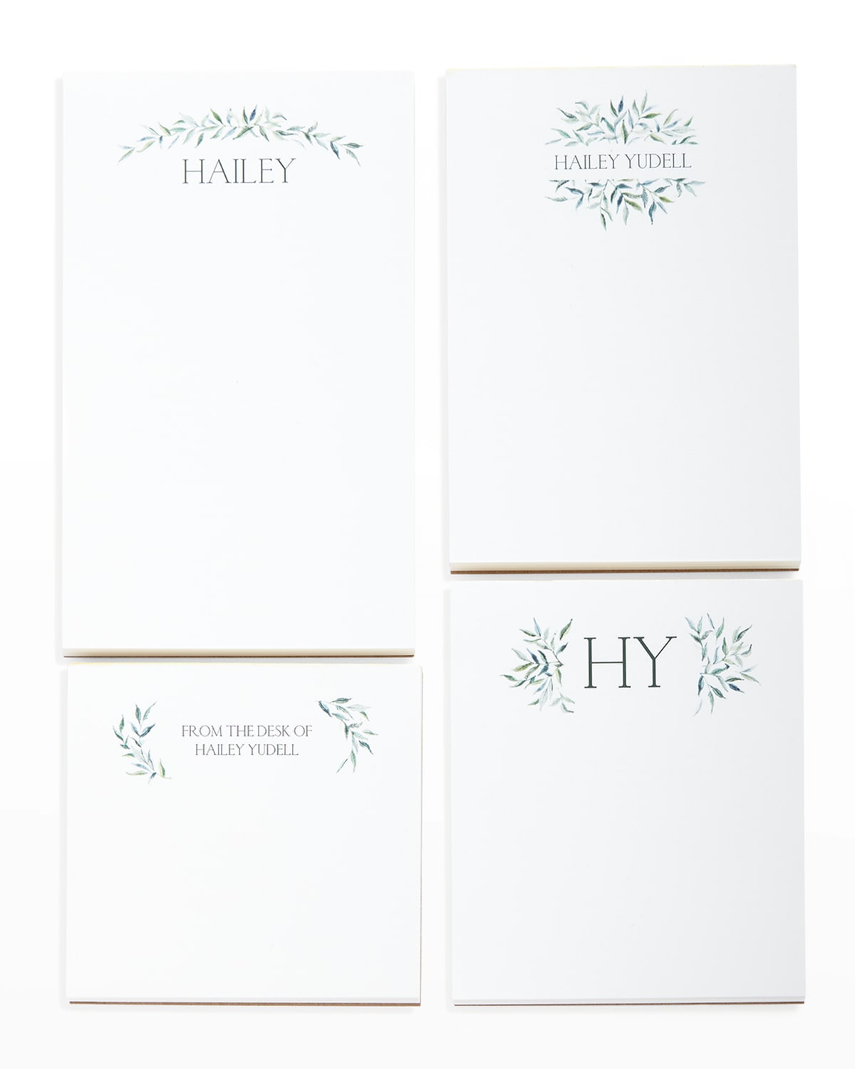 Shop Carlson Craft Greenery Swag Personalized Notepad Set In White