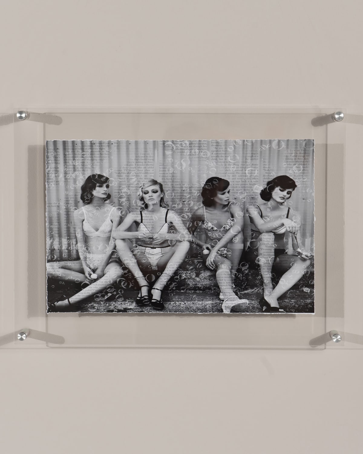 Bubbles Models Print Photography Art in Plexi Frame