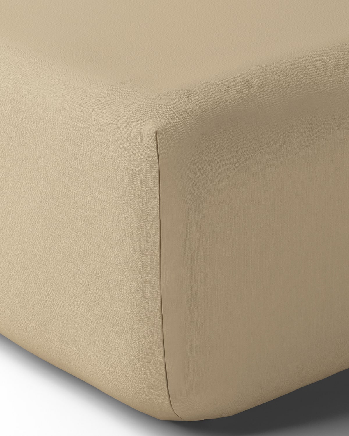 Anne De Solene Vexin 200 Thread-count Queen Fitted Sheet In Grege