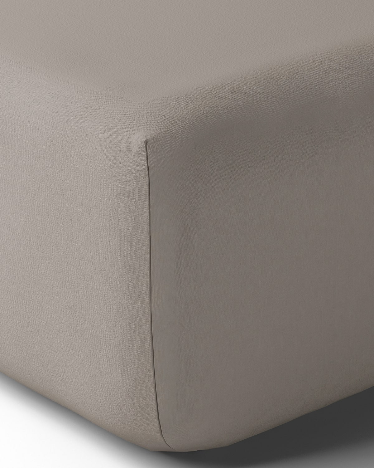 Anne De Solene Vexin 200 Thread-count Queen Fitted Sheet In Brume