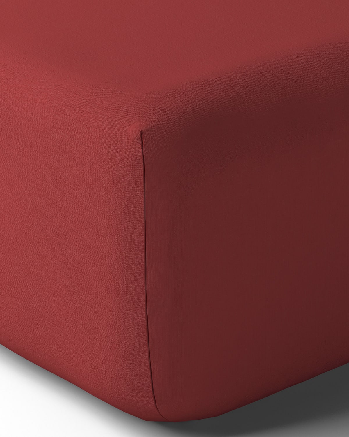 Anne De Solene Vexin 200 Thread-count Queen Fitted Sheet In Bourgogne