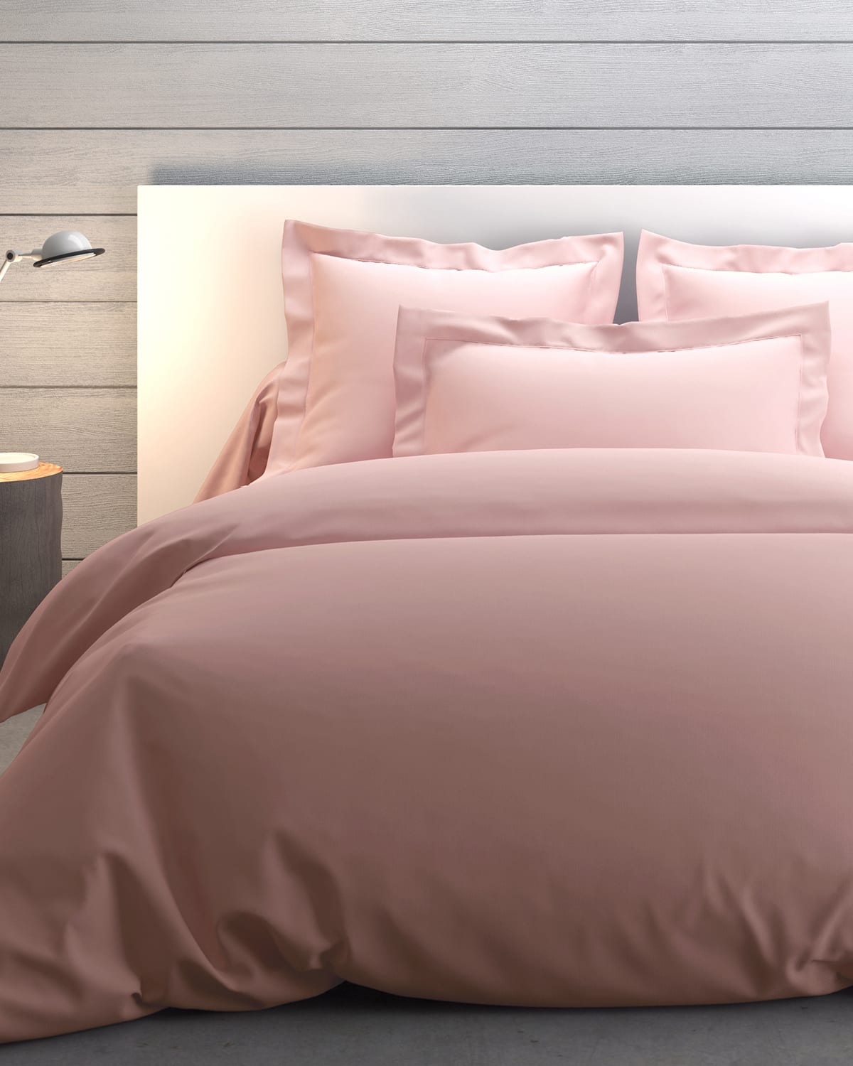 Anne De Solene Vexin 200 Thread-count Queen Duvet Cover In O De Rose