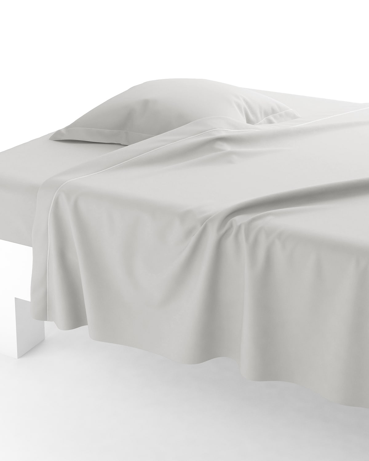 Anne De Solene Vexin 200 Thread-count Queen Flat Sheet In Iris