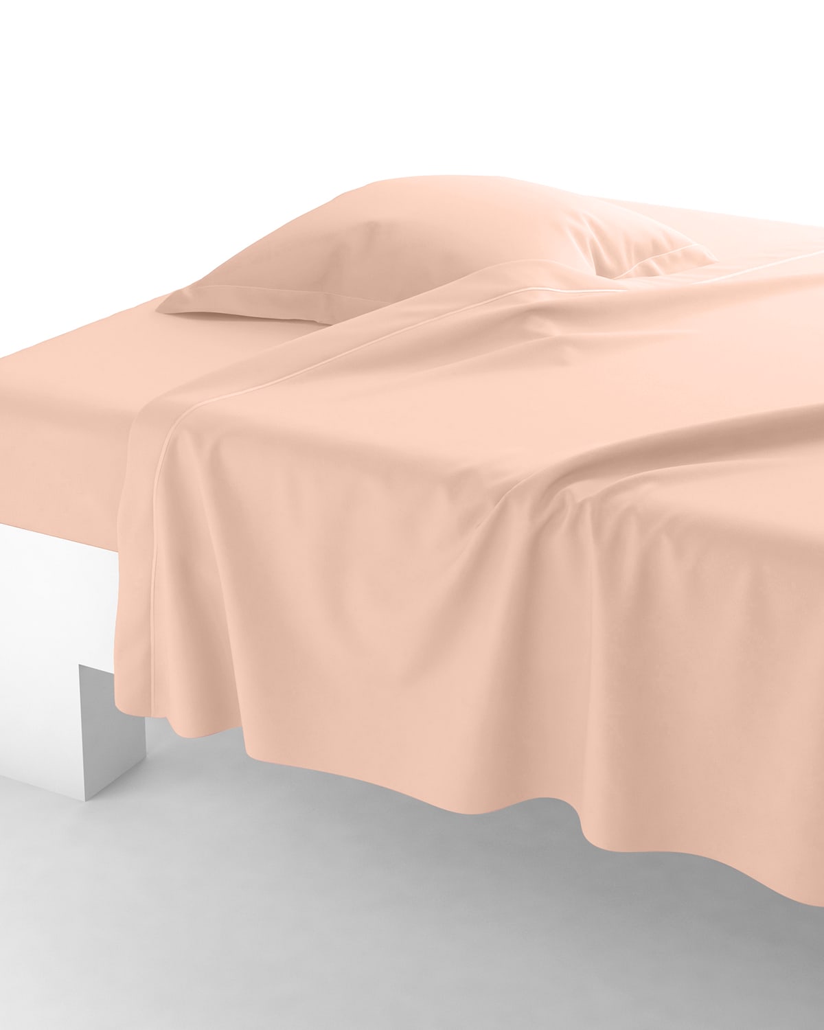 Anne De Solene Vexin 200 Thread-count Queen Flat Sheet In Fleur De Cerisier