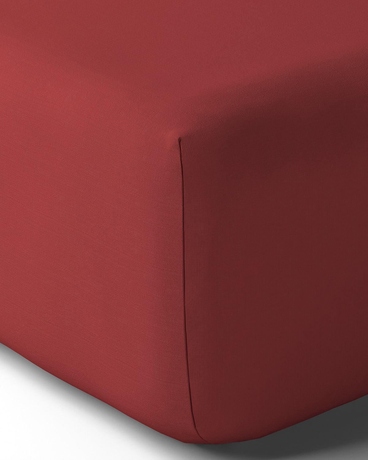 Anne De Solene Vexin 200 Thread-count King Fitted Sheet In Bourgogne