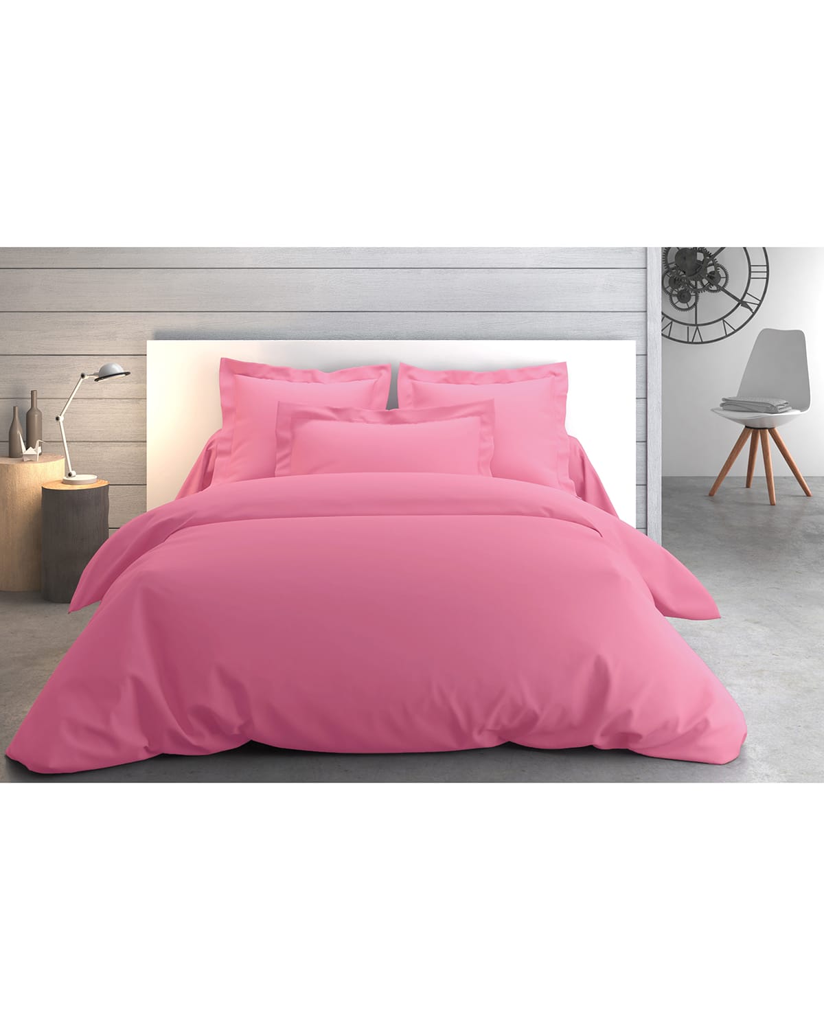 Anne De Solene Vexin 200 Thread-count King Duvet Cover In Pivoine