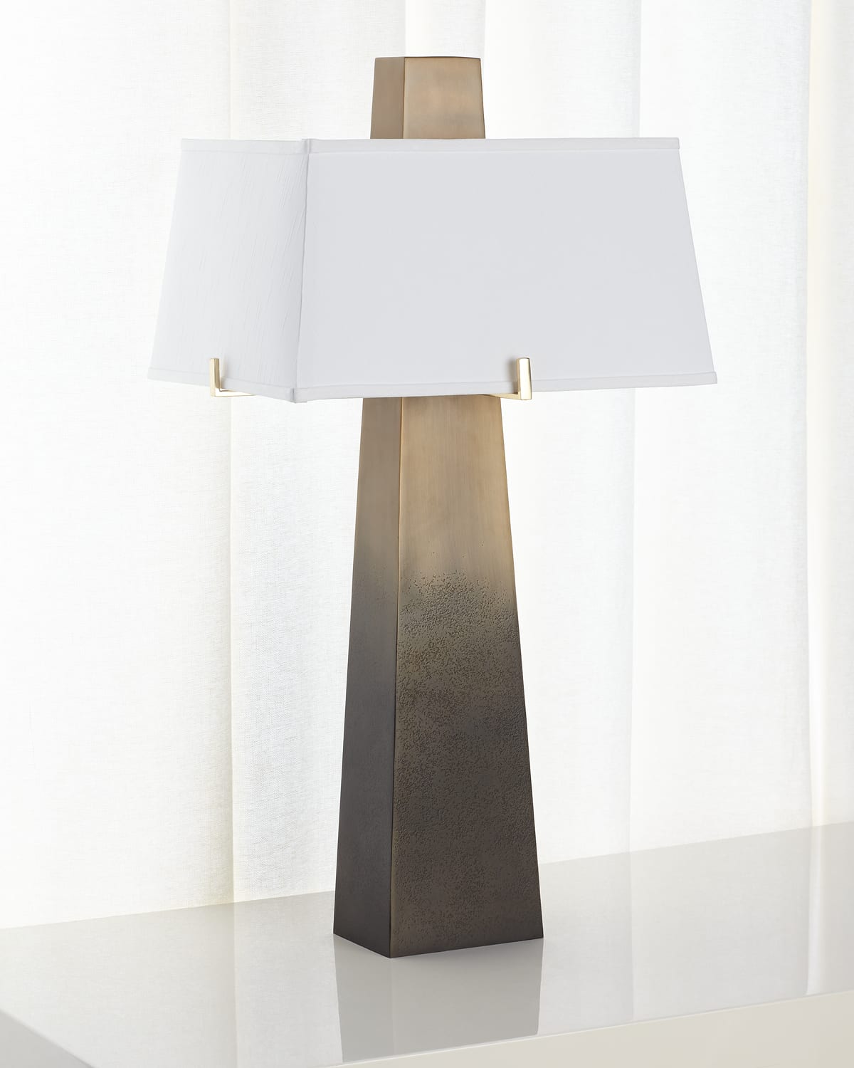 Shop Global Views Stoic Ombre Table Lamp In Medium Brown