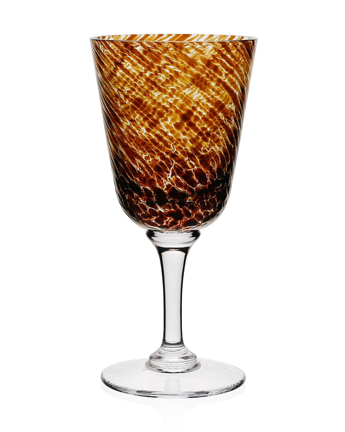 William Yeoward Crystal Vanessa Wine Glass, Tortoise In Brown Pattern