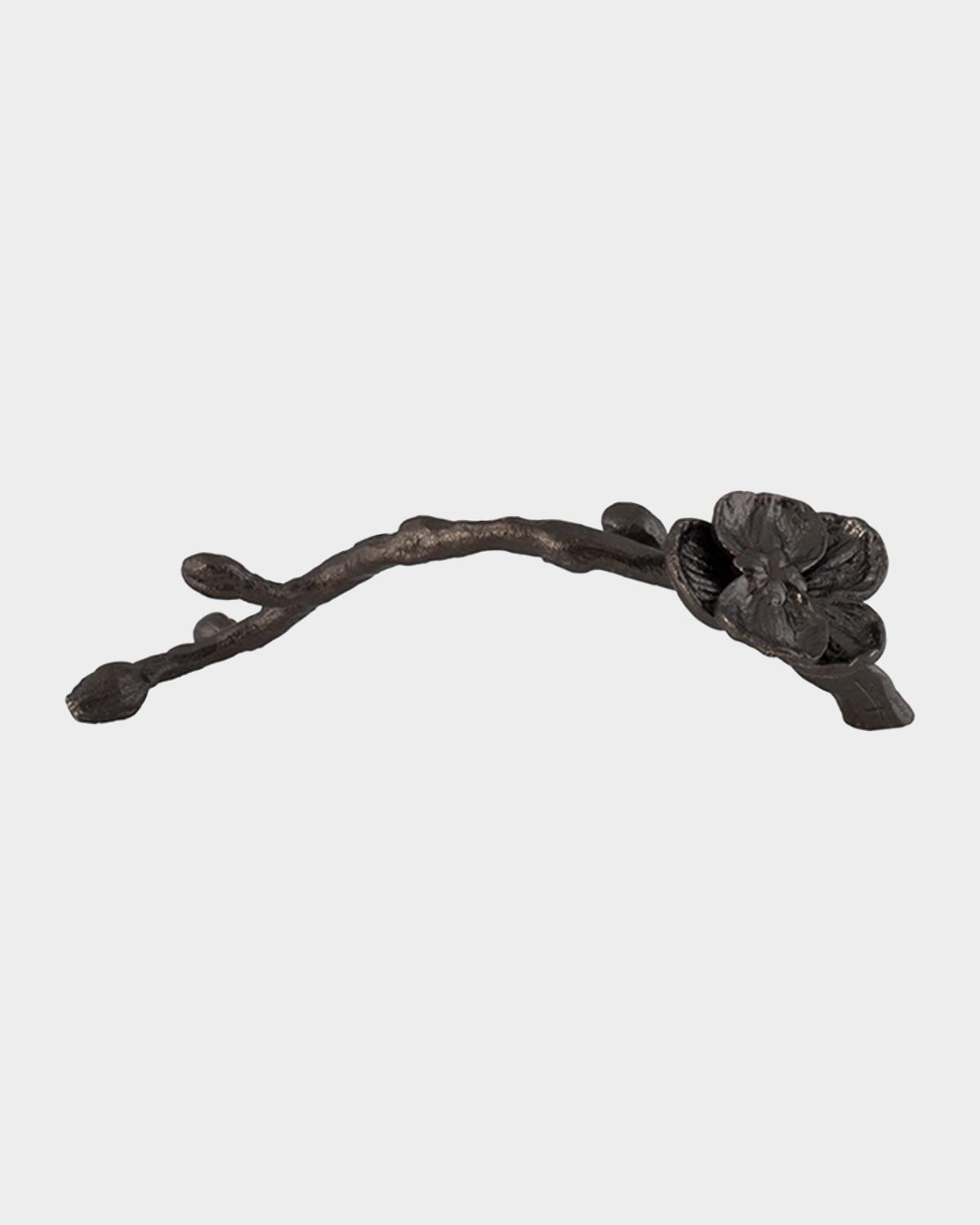 Michael Aram Orchid Small Pull, Black Nickel-plate