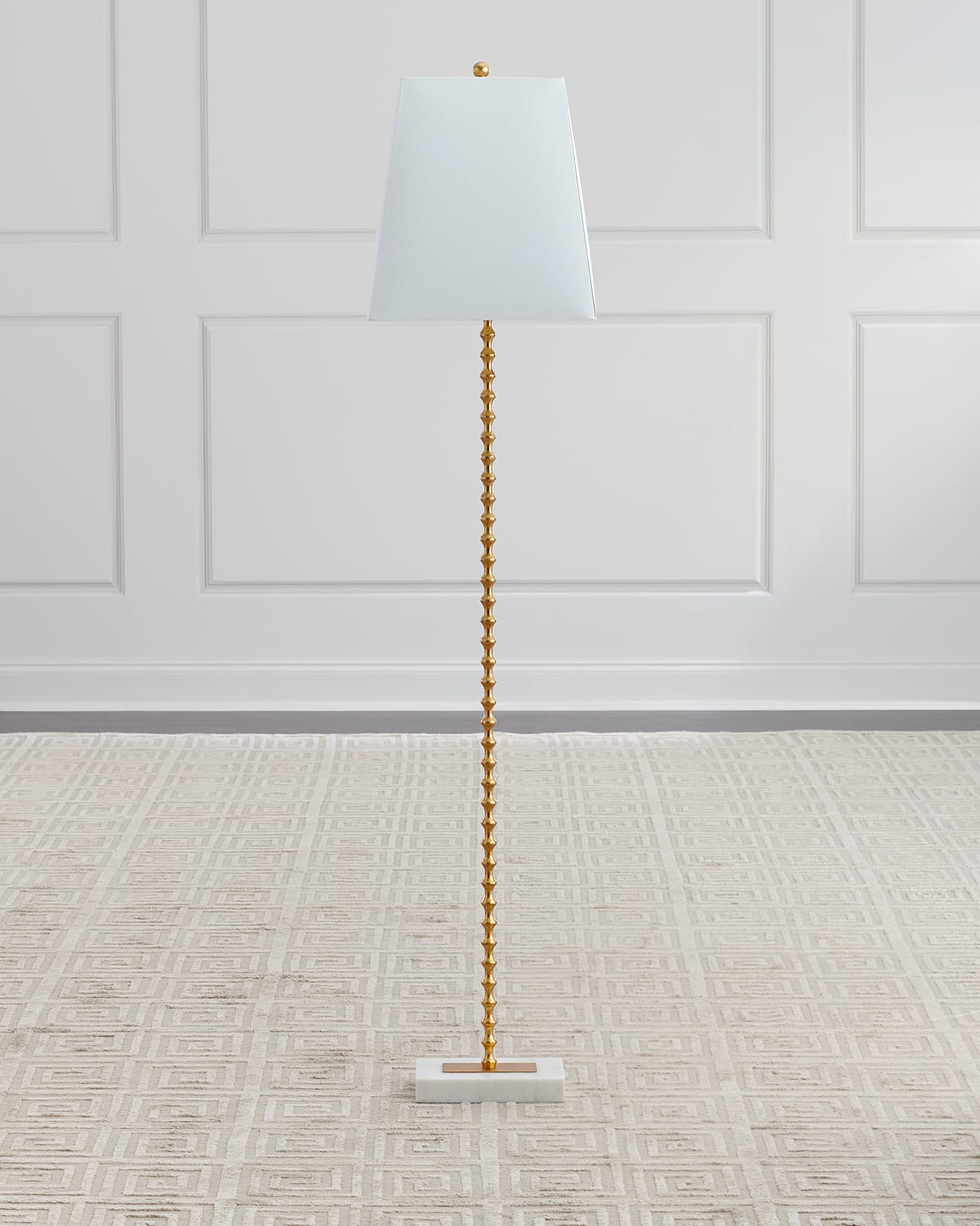 Old World Design Jana Gold Ball Floor Lamp In Gold
