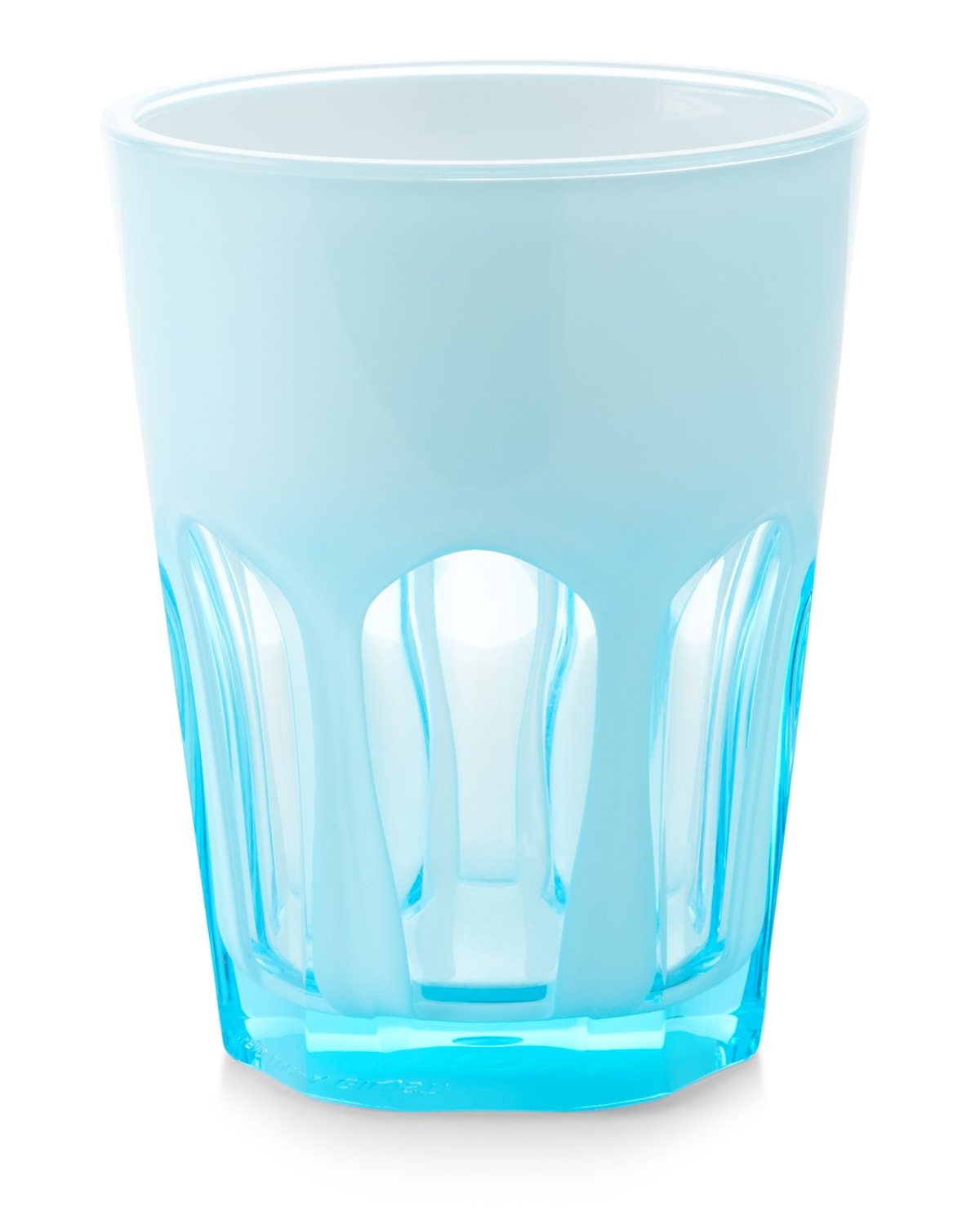 Mario Luca Giusti Double Face Acrylic Tumbler Glass, Turquoise