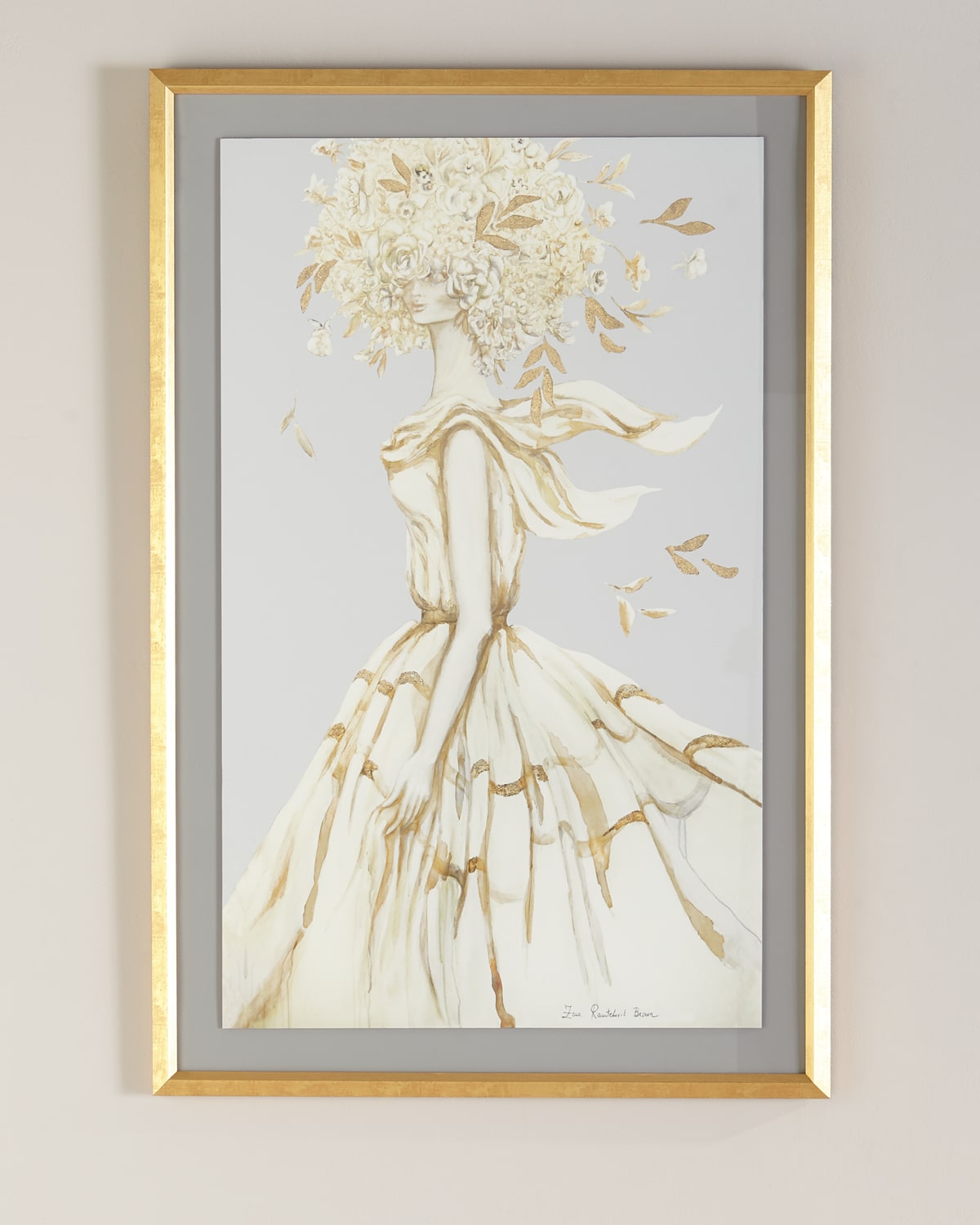 John-richard Collection Golden Femme Ii Wall Art By Zana Ranđelović-brown In Gold
