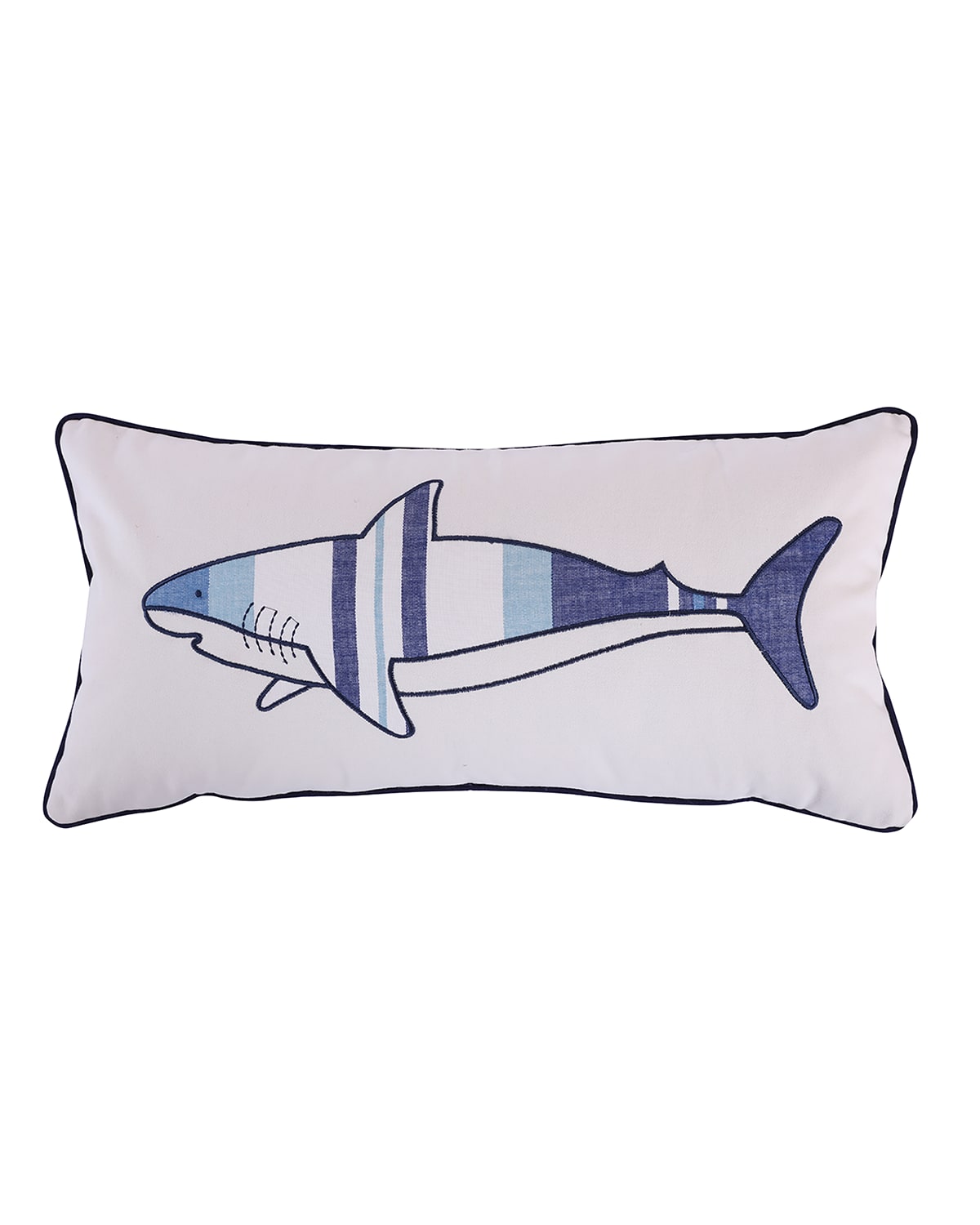 Shop Levtex Sammy Shark Printed Pillow In Blue