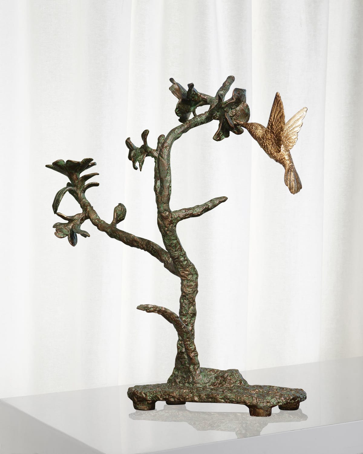 Global Views Hummingbird Verdi Sculpture In Bronze