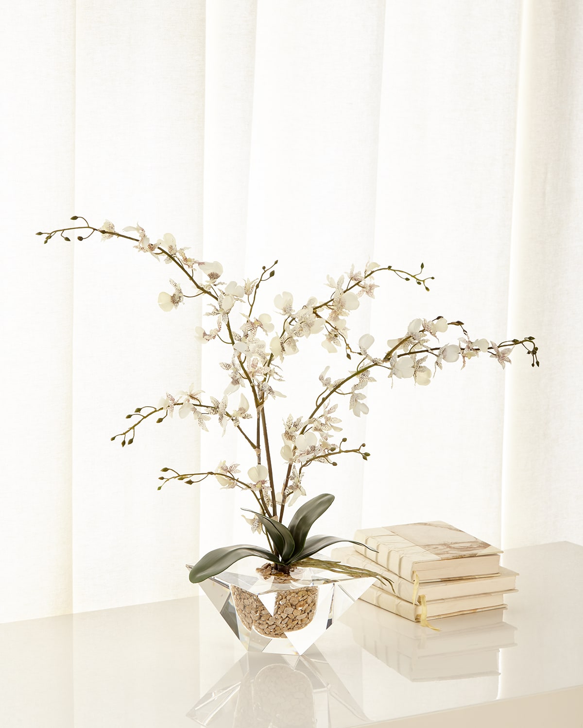 Shop John-richard Collection Marquis Orchid Arrangement In White