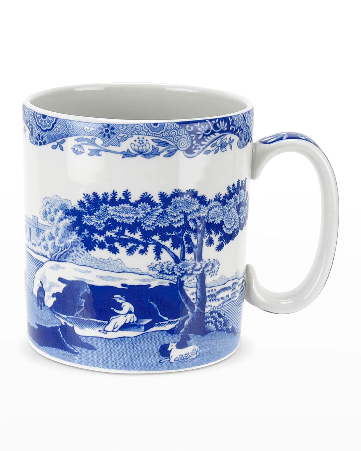 Spode Blue Italian Set Of 4 8oz Mugs
