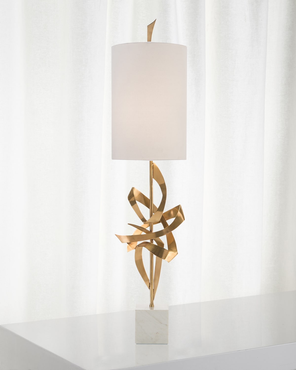 John-richard Collection Architectural Table Lamp In Gold