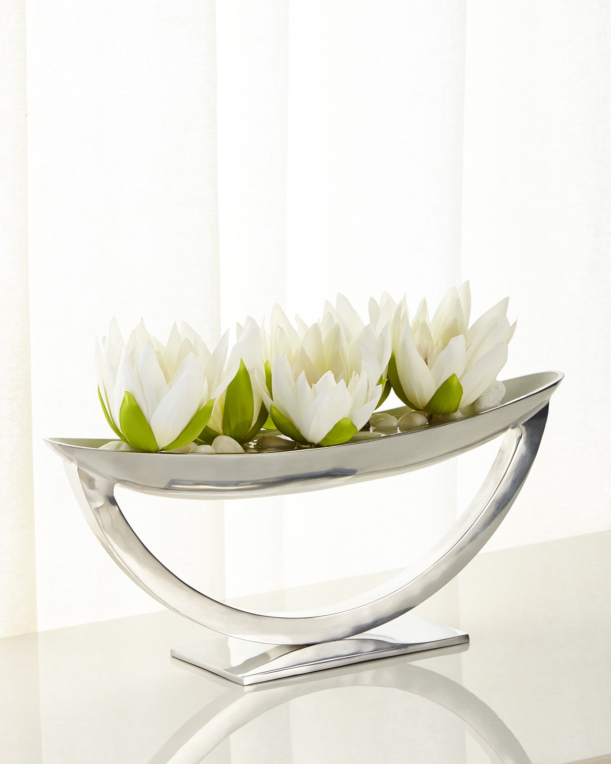 Shop John-richard Collection Water Lilies In White