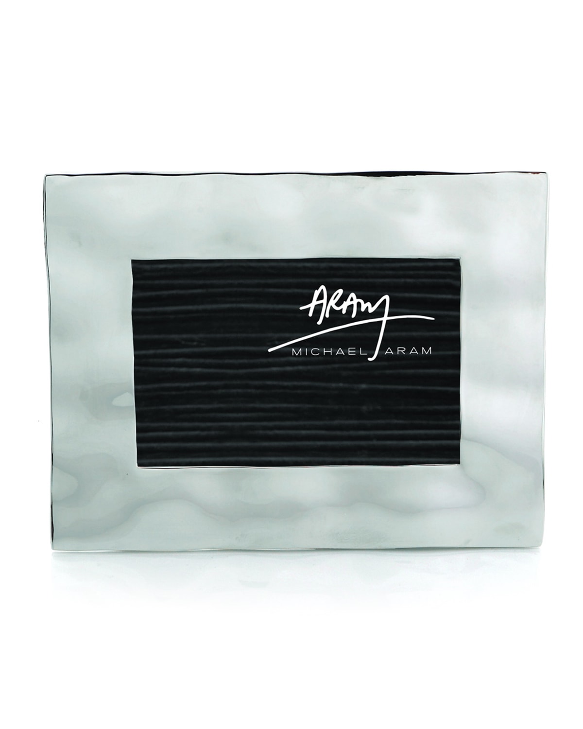 Michael Aram Reflective Water 4" X 6" Photo Frame In Silver