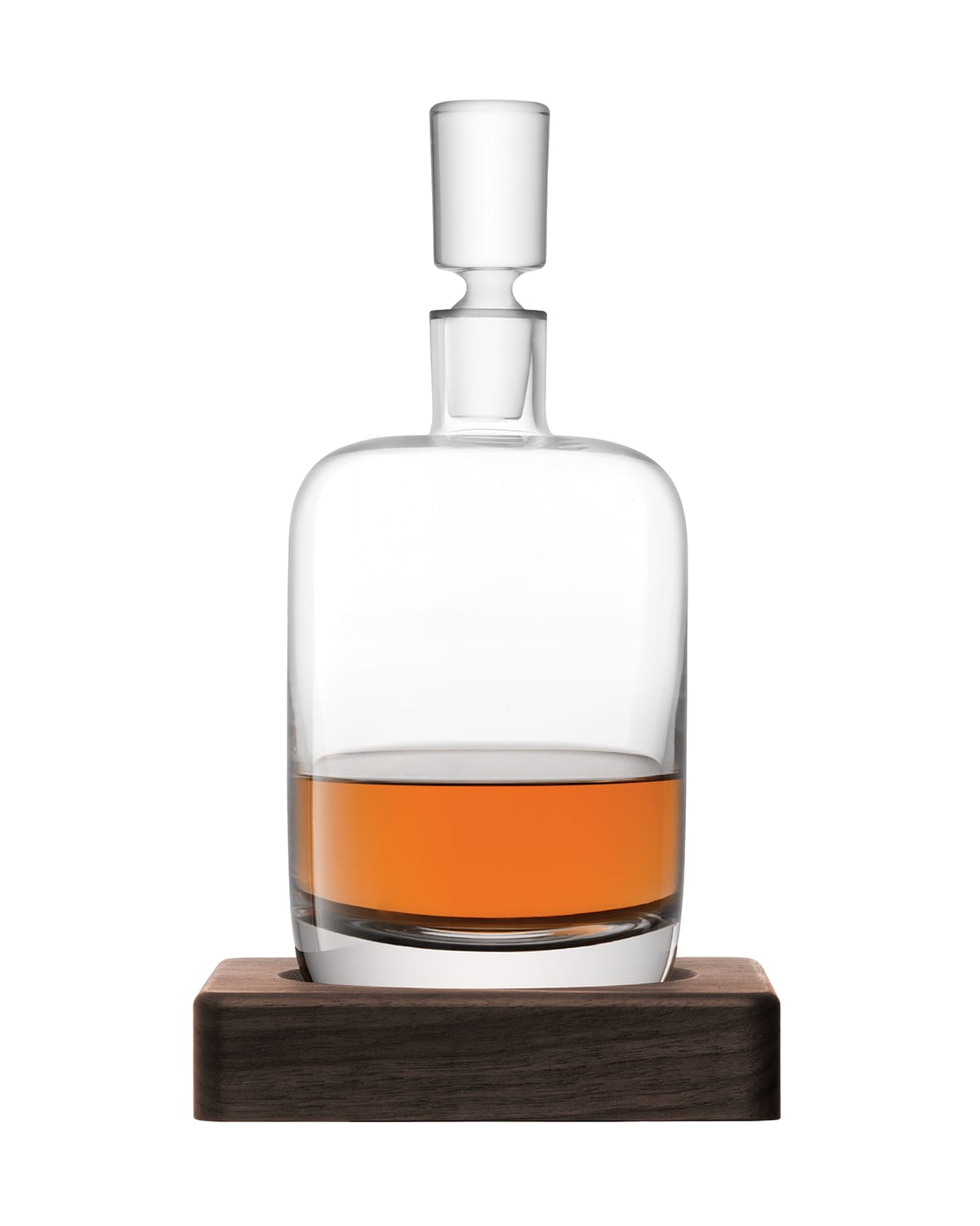 LSA Renfrew Decanter and Walnut Base