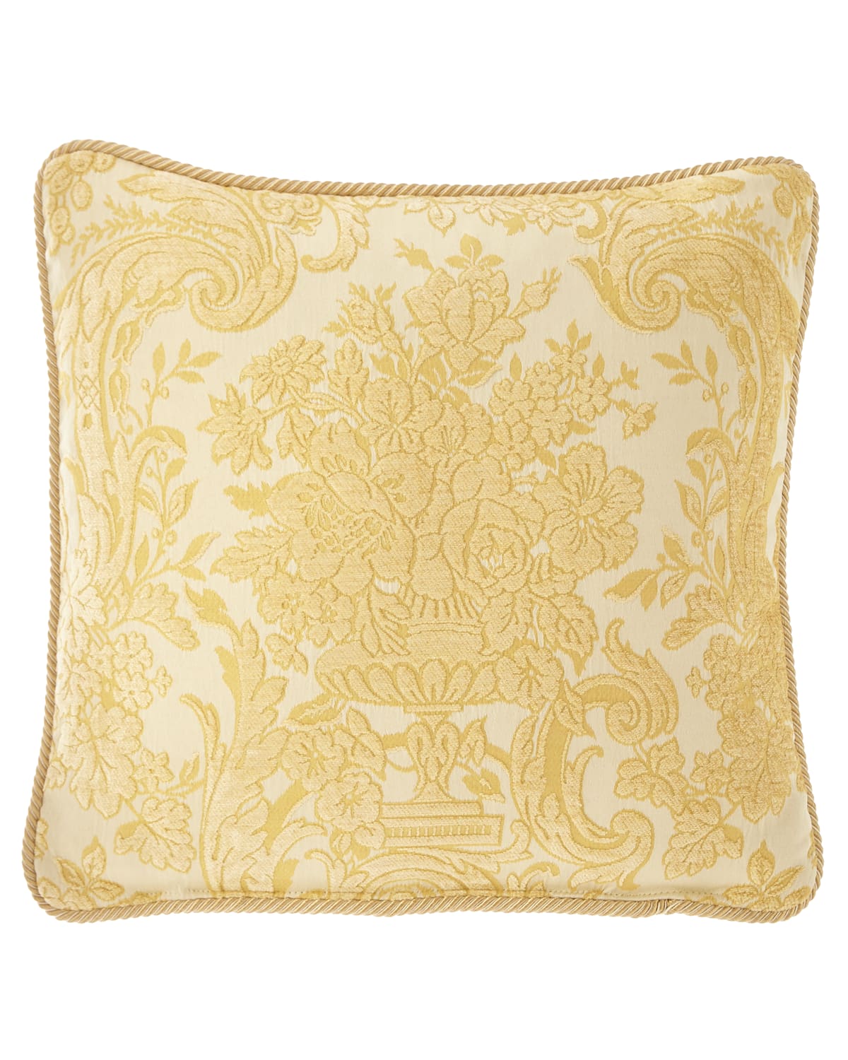 Shop Austin Horn Collection Serafina Pillow, 20"sq. In Yellow/white