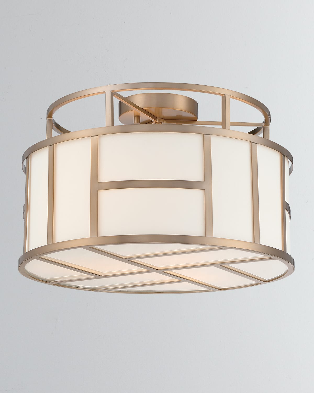 Shop Crystorama Danielson 4-light Ceiling Mount In Vibrant Gold