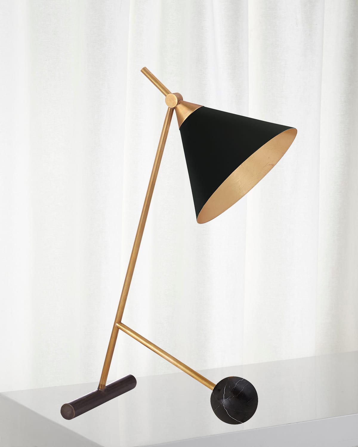 Shop Visual Comfort Signature Cleo Table Lamp By Kelly Wearstler In Black