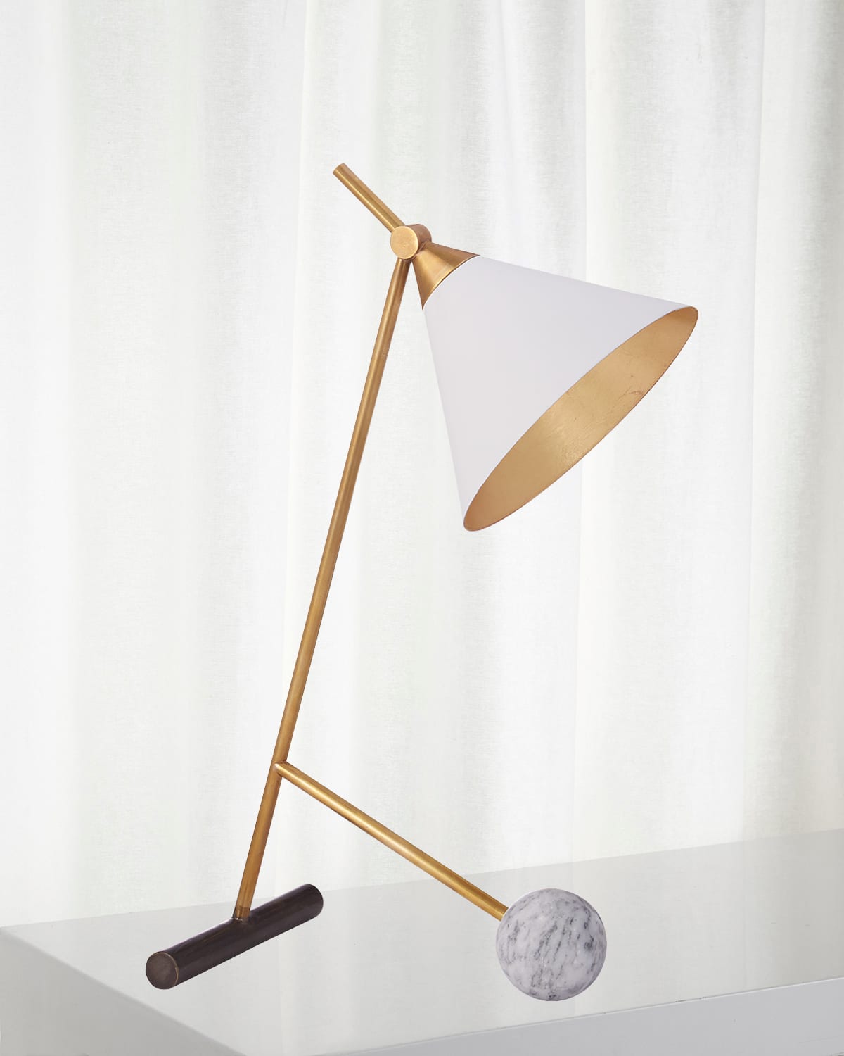Shop Visual Comfort Signature Cleo Table Lamp By Kelly Wearstler In White